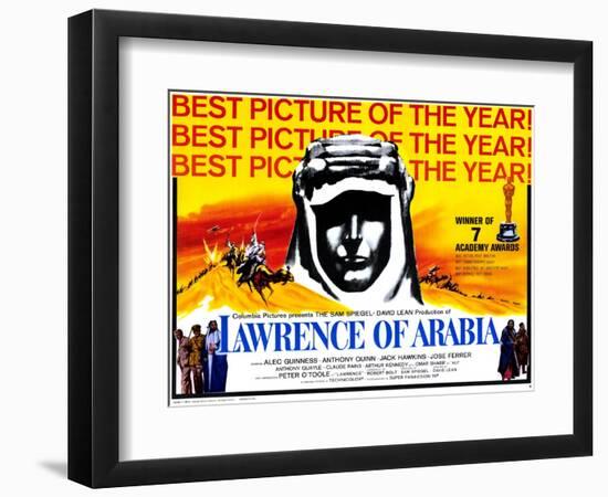 Lawrence of Arabia, 1963-null-Framed Art Print