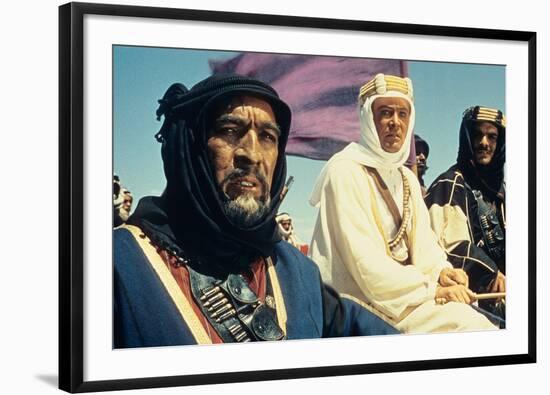 Lawrence of Arabia, Anthony Quinn, Peter O'Toole, Omar Sharif, 1962-null-Framed Photo