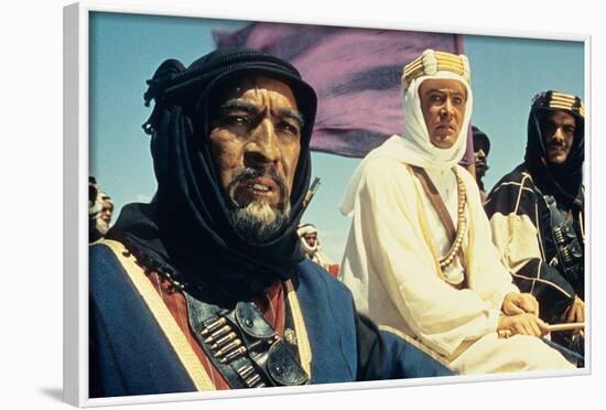 Lawrence of Arabia, Anthony Quinn, Peter O'Toole, Omar Sharif, 1962-null-Framed Photo