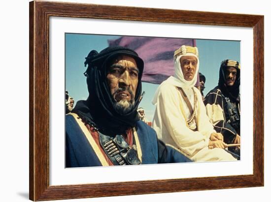 Lawrence of Arabia, Anthony Quinn, Peter O'Toole, Omar Sharif, 1962-null-Framed Photo