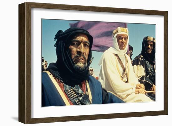 Lawrence of Arabia, Anthony Quinn, Peter O'Toole, Omar Sharif, 1962-null-Framed Photo