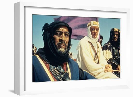 Lawrence of Arabia, Anthony Quinn, Peter O'Toole, Omar Sharif, 1962-null-Framed Photo