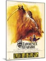 Lawrence of Arabia, French Movie Poster, 1963-null-Mounted Art Print