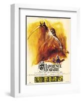 Lawrence of Arabia, French Movie Poster, 1963-null-Framed Art Print