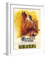 Lawrence of Arabia, French Movie Poster, 1963-null-Framed Art Print