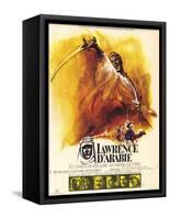 Lawrence of Arabia, French Movie Poster, 1963-null-Framed Stretched Canvas