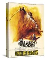 Lawrence of Arabia, French Movie Poster, 1963-null-Stretched Canvas