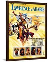 Lawrence of Arabia, French Movie Poster, 1963-null-Framed Art Print