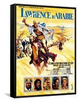 Lawrence of Arabia, French Movie Poster, 1963-null-Framed Stretched Canvas