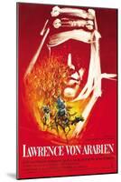 Lawrence of Arabia, German Movie Poster, 1963-null-Mounted Art Print