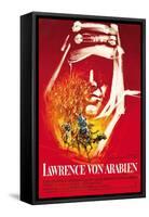 Lawrence of Arabia, German Movie Poster, 1963-null-Framed Stretched Canvas