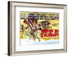 Lawrence of Arabia, UK Movie Poster, 1963-null-Framed Art Print