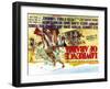 Lawrence of Arabia, UK Movie Poster, 1963-null-Framed Art Print