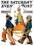 "Party Line," Saturday Evening Post Cover, March 17, 1928-Lawrence Toney-Giclee Print