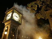 Gastown's Famous Steam-Powered Clock, Vancouver, Canada-Lawrence Worcester-Framed Photographic Print