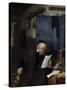 Lawyer in His Study-Adriaen Jansz. Van Ostade-Stretched Canvas