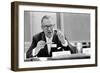 Lawyer Mr. Paul Porter Speaking at the Arden House Economic Conference, New York, NY, 1958-Walter Sanders-Framed Photographic Print