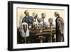 Lawyer Selecting the Proper Wig for Appearance in Court, London, 1800s-null-Framed Giclee Print