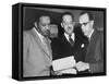 Lawyers Confer at the Supreme Court Prior to Presenting Arguments Against School Segregation-null-Framed Stretched Canvas