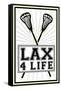 Lax 4 Life Lacrosse Sports Poster-null-Framed Stretched Canvas