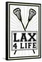 Lax 4 Life Lacrosse Sports Poster-null-Framed Poster