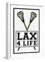 Lax 4 Life Lacrosse Sports-null-Framed Premium Giclee Print