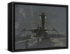 Lax Grey-NaxArt-Framed Stretched Canvas