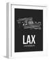 LAX Los Angeles Airport Black-NaxArt-Framed Art Print