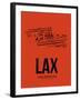 LAX Los Angeles Airport Orange-NaxArt-Framed Art Print