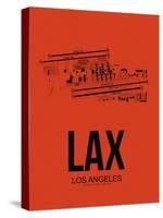 LAX Los Angeles Airport Orange-NaxArt-Stretched Canvas