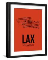 LAX Los Angeles Airport Orange-NaxArt-Framed Art Print