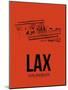 LAX Los Angeles Airport Orange-NaxArt-Mounted Art Print