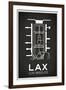 LAX Los Angeles Airport-null-Framed Art Print