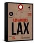 LAX Los Angeles Luggage Tag 1-NaxArt-Framed Stretched Canvas