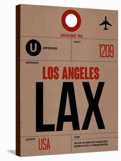 LAX Los Angeles Luggage Tag 1-NaxArt-Stretched Canvas