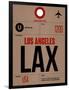 LAX Los Angeles Luggage Tag 1-NaxArt-Framed Art Print