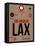 LAX Los Angeles Luggage Tag 1-NaxArt-Framed Stretched Canvas