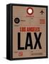 LAX Los Angeles Luggage Tag 1-NaxArt-Framed Stretched Canvas