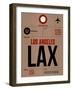 LAX Los Angeles Luggage Tag 1-NaxArt-Framed Art Print