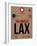 LAX Los Angeles Luggage Tag 1-NaxArt-Framed Art Print