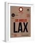 LAX Los Angeles Luggage Tag 1-NaxArt-Framed Art Print