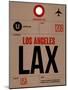 LAX Los Angeles Luggage Tag 1-NaxArt-Mounted Art Print