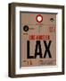 LAX Los Angeles Luggage Tag 1-NaxArt-Framed Premium Giclee Print