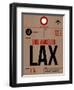 LAX Los Angeles Luggage Tag 1-NaxArt-Framed Premium Giclee Print