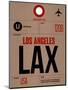 LAX Los Angeles Luggage Tag 1-NaxArt-Mounted Premium Giclee Print