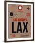 LAX Los Angeles Luggage Tag 1-NaxArt-Framed Art Print