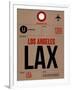 LAX Los Angeles Luggage Tag 1-NaxArt-Framed Art Print