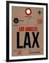 LAX Los Angeles Luggage Tag 1-NaxArt-Framed Art Print