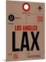 LAX Los Angeles Luggage Tag 1-NaxArt-Mounted Art Print