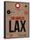 LAX Los Angeles Luggage Tag 1-NaxArt-Framed Stretched Canvas